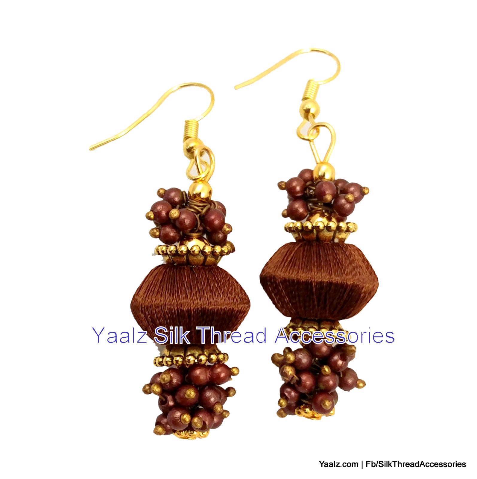 Metal Brown Colour Gold Finish Combo Traditional Earrings at Rs 225/set in  Nashik